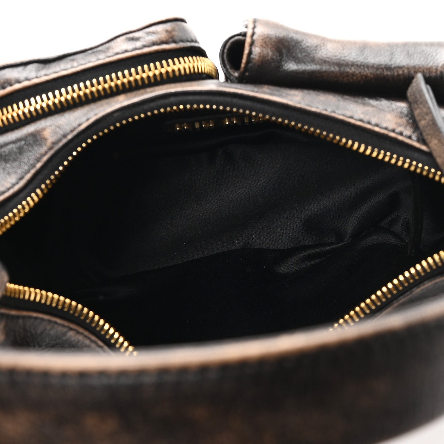Distressed Nappa Pocket Bag  Sand Coffee