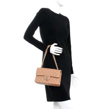 Chanel Caviar Quilted Small Double Flap Dark Beige 2 of 8