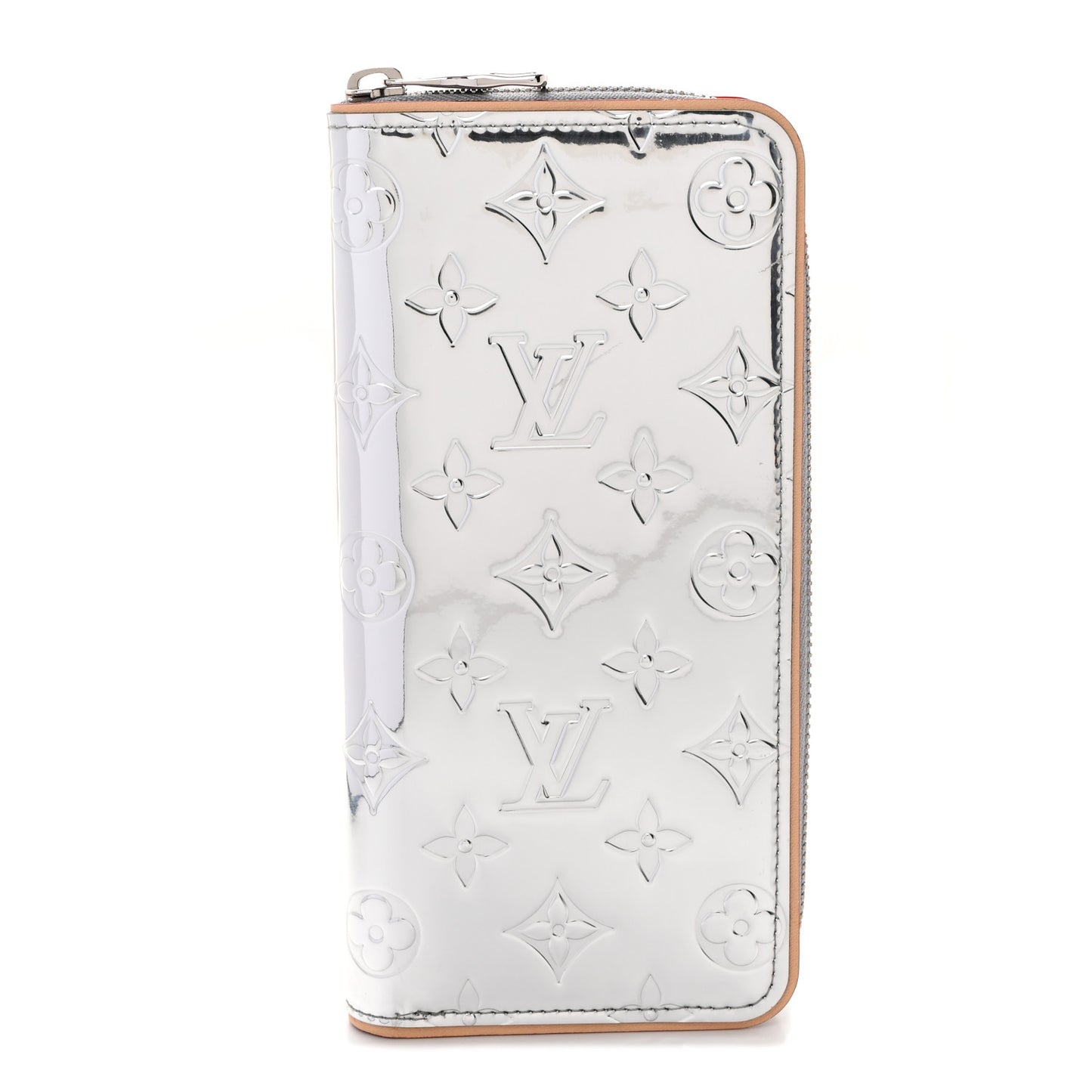 Monogram Mirror Zippy Wallet Silver