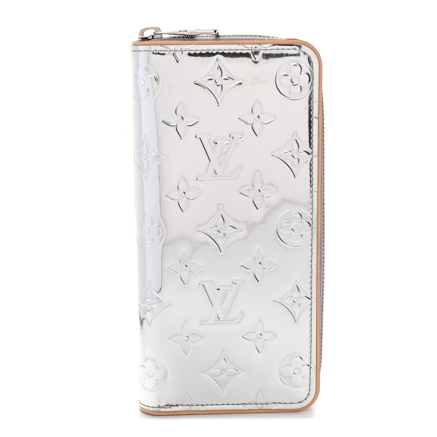Louis Vuitton Monogram Mirror Zippy Wallet Silver 1 of 8