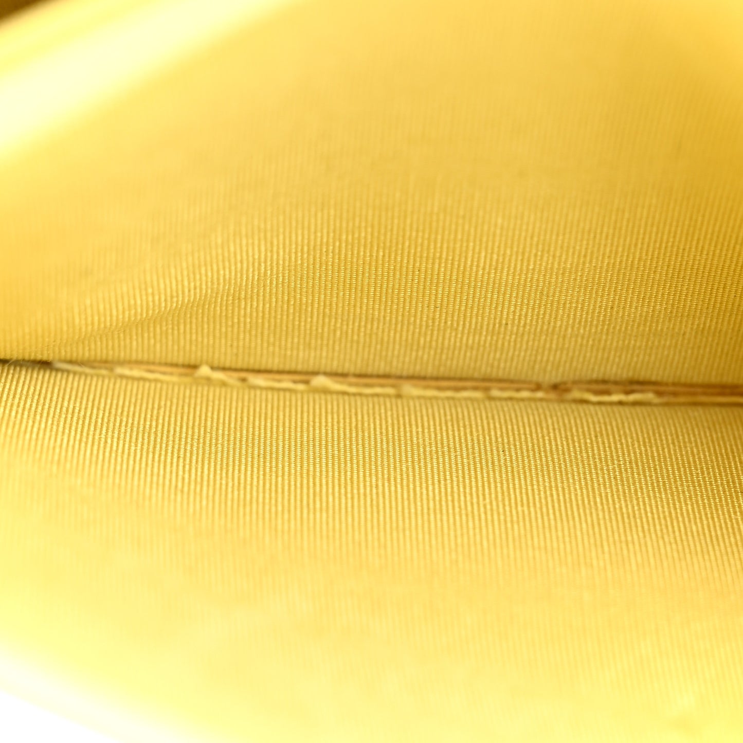 Denim Quilted Coco Wallet On Chain WOC Yellow