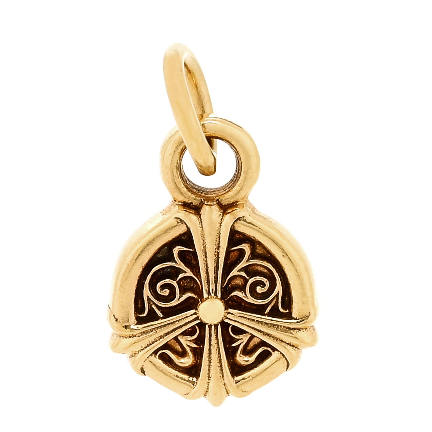 Chrome Hearts 22K Yellow Gold Peace Charm Pendant 1 of 3