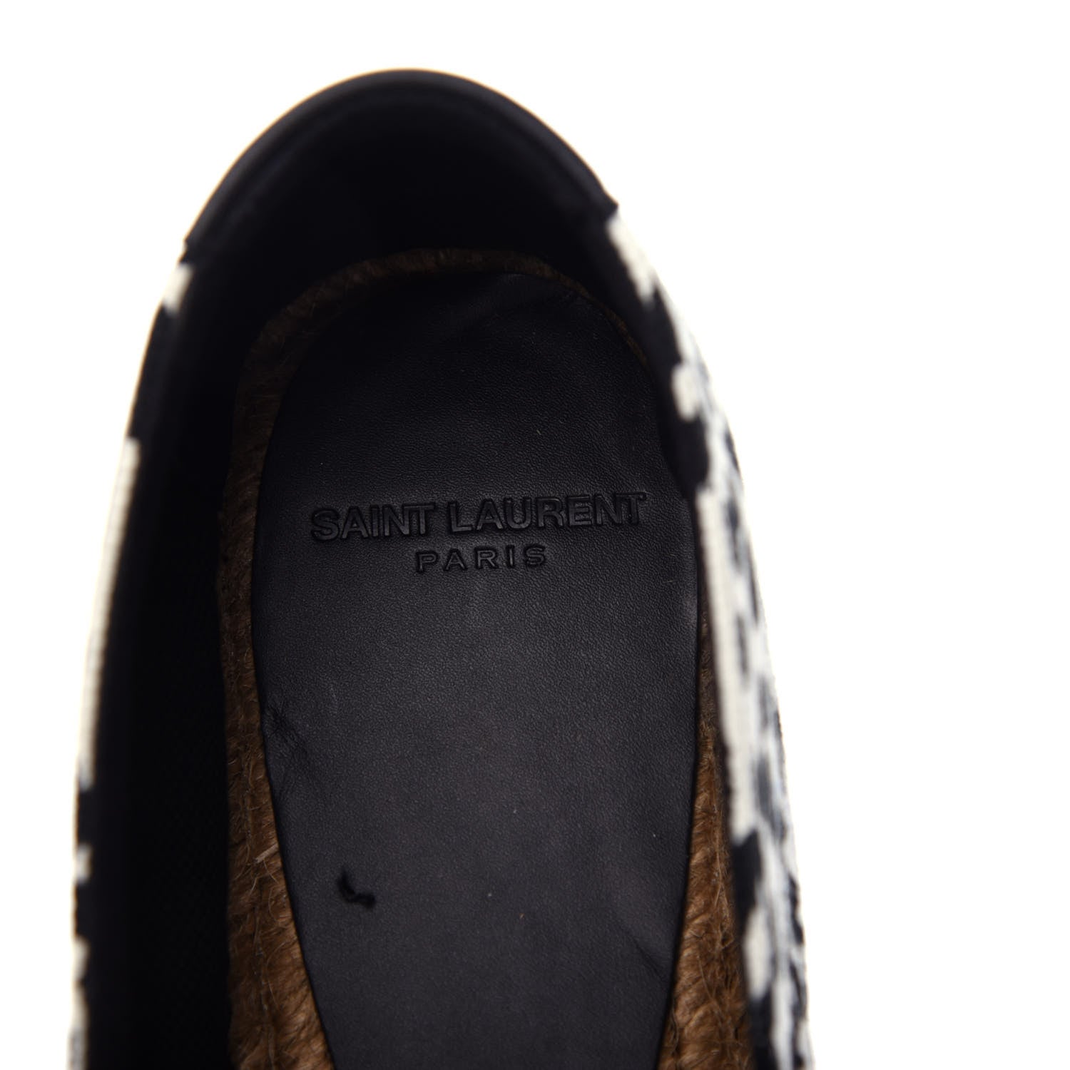 Saint Laurent Canvas Leopard Print Espadrilles 40 Latte Black 8 of 13
