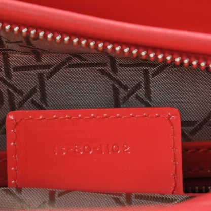 Christian Dior Patent Cannage Large Lady Dior Light Coral 8 of 9