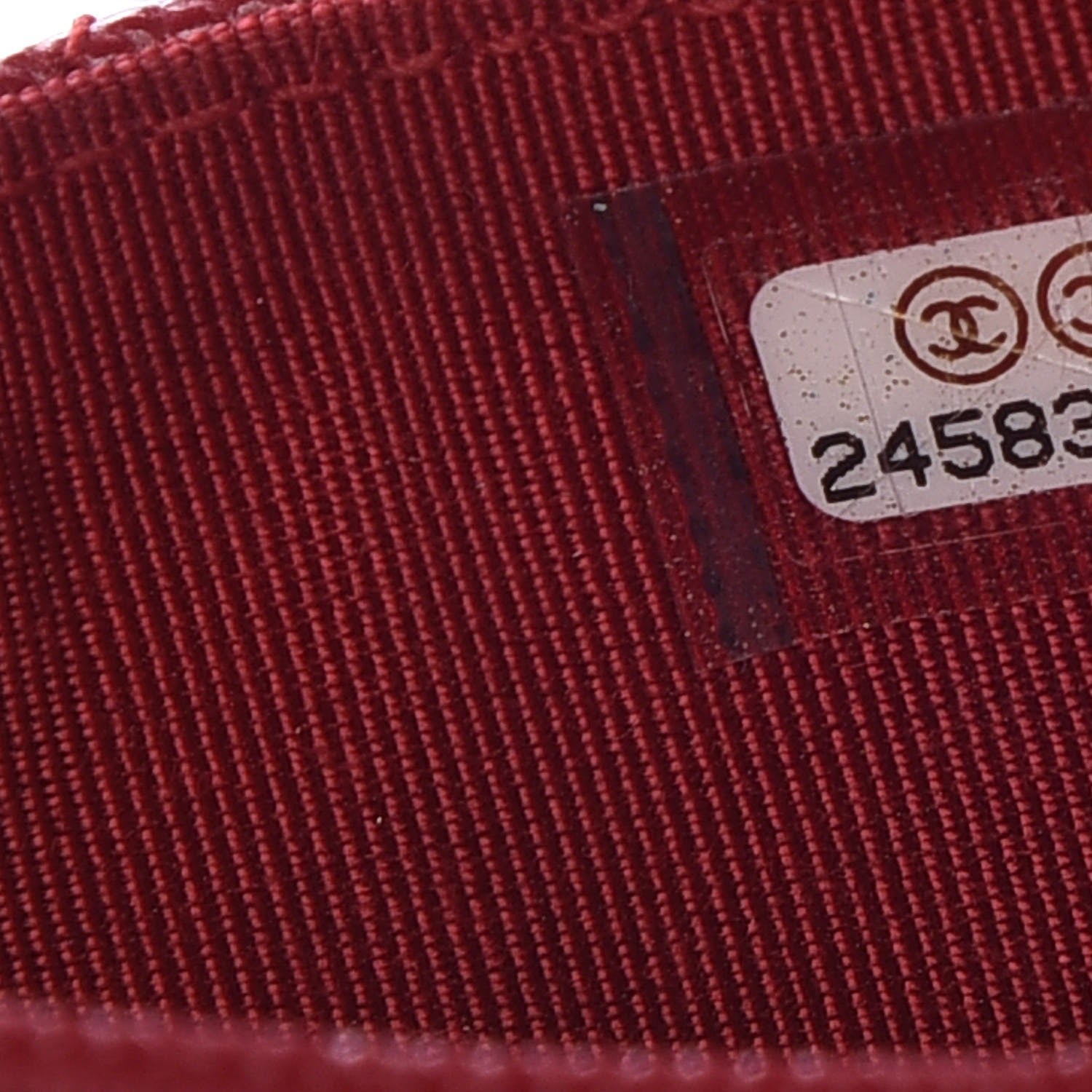 Chanel Caviar Quilted Flap Card Holder Dark Red 8 of 9