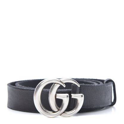 Gucci Cuoio Toscano Nickel Double G 30mm Belt 85 34 Blue 1 of 6
