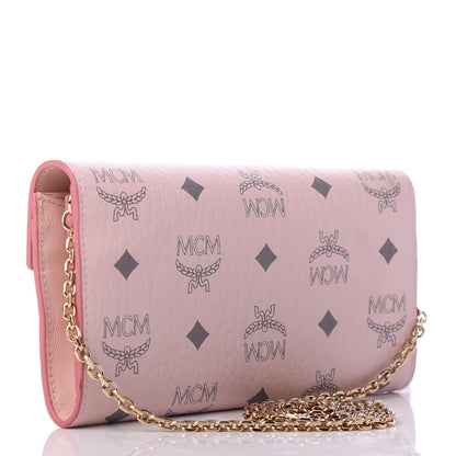 MCM Visetos Large Patricia Wallet On Chain Soft Pink 3 of 11