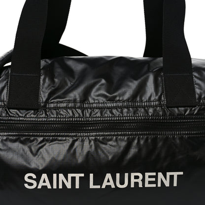 Saint Laurent Nylon Nuxx Ripstop Duffle Black White 8 of 10