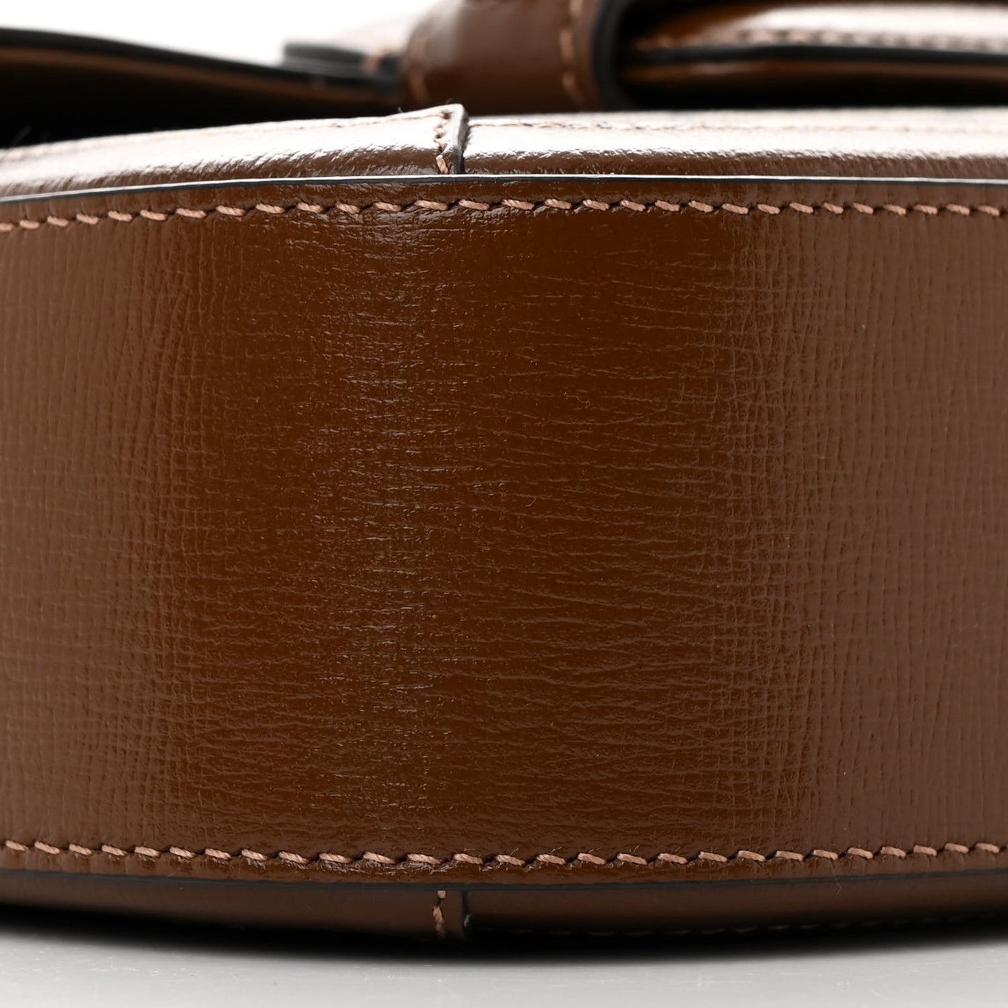 GG Supreme Monogram Azalea Calfskin Web Mini Horsebit 1955 Shoulder Bag Beige Ebony Brown Sugar