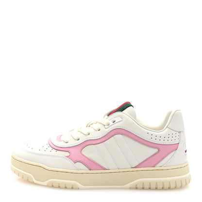 Gucci Calfskin Womens Re-Web Sneakers 39.5 White Pink 1 of 8