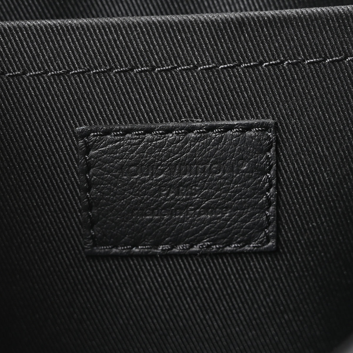 Calfskin Monogram Shadow Pulse Messenger  Black