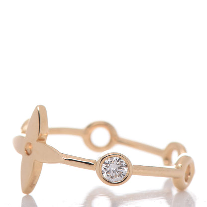 Louis Vuitton 18K Gold Diamond Monogram Idylle Blossom Ring Set 48 4.5 7 of 10
