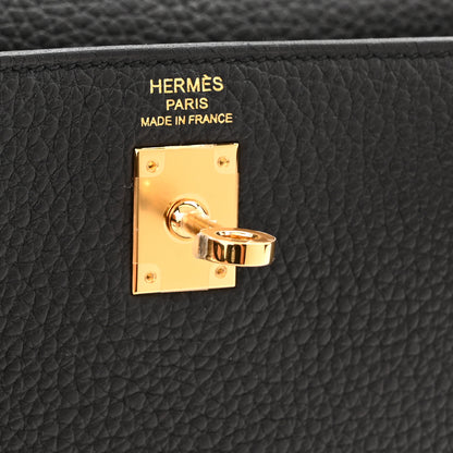 Hermes Togo Kelly Retourne 25 Black 6 of 11
