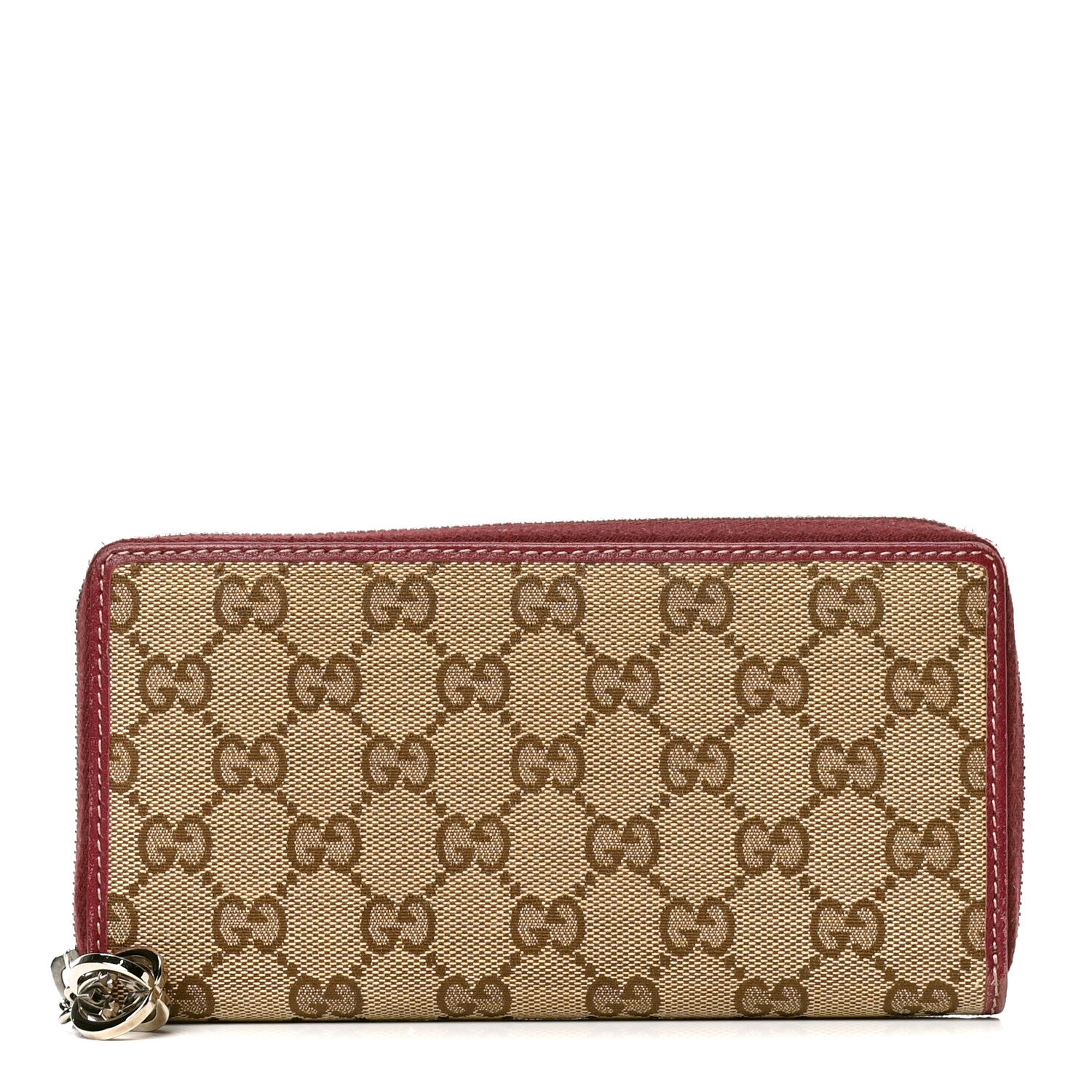 Gucci Monogram Large Twins Zip Around Wallet Red 1 of 6