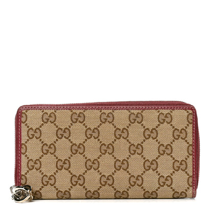 Gucci Monogram Large Twins Zip Around Wallet Red 1 of 6