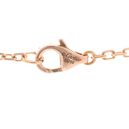 Cartier 18K Pink White Yellow Gold Diamond Trinity Pendant Necklace 4 of 5