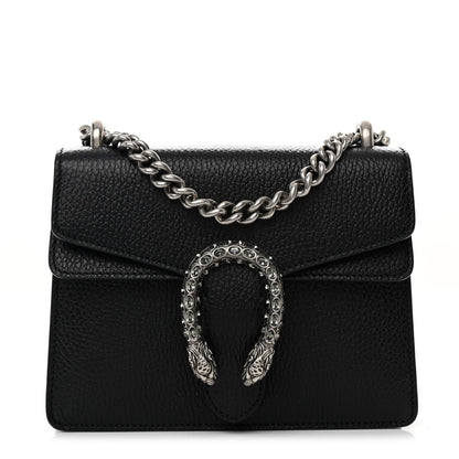Gucci Calfskin Mini Dionysus Shoulder Bag Black 1 of 12