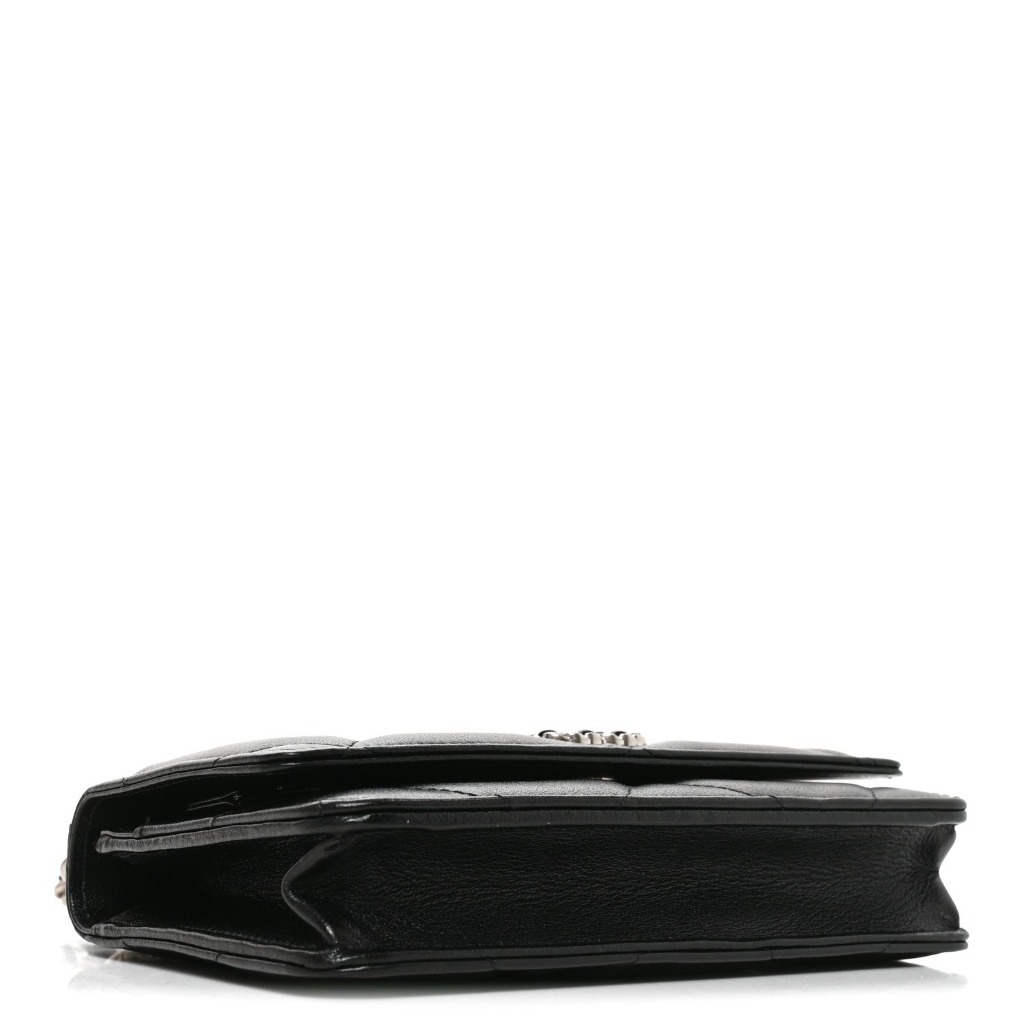 Chanel Lambskin Quilted Chanel 19 Wallet On Chain WOC Black 4 of 10
