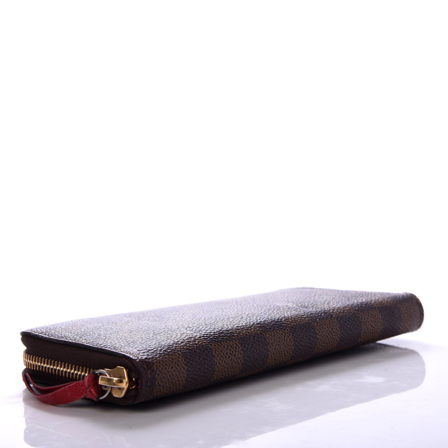 Damier Ebene Clemence Wallet Cherry