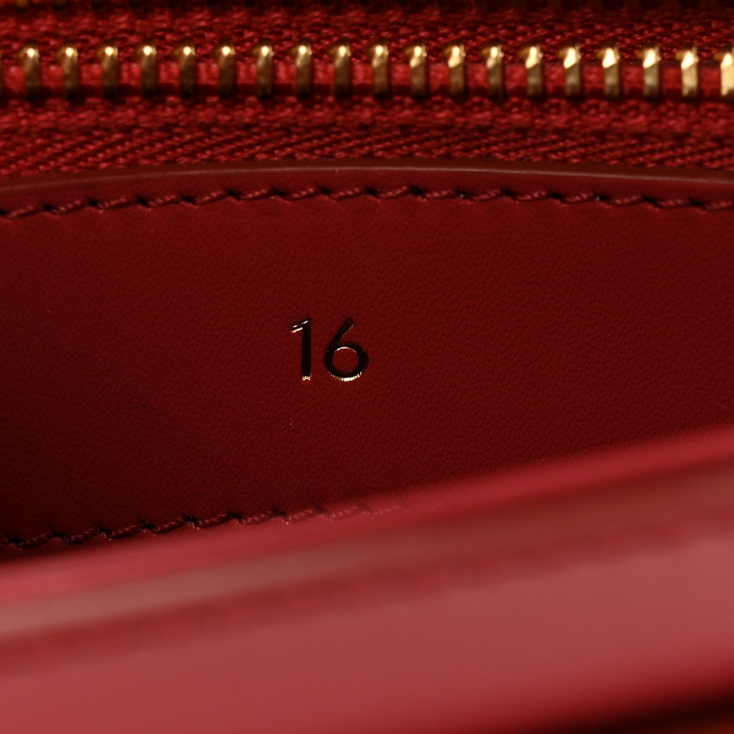 Satinated Calfskin Mini 16 Top Handle Bag Raspberry