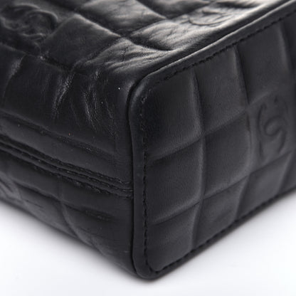 Chanel Lambskin CC Chocolate Bar Shoulder Bag Black 9 of 13