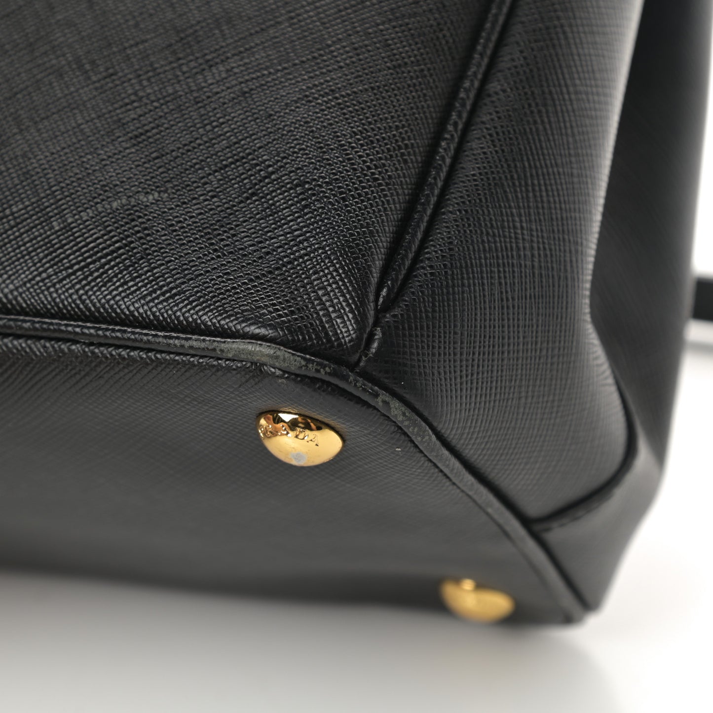 Saffiano Small Galleria Double Zip Tote Black