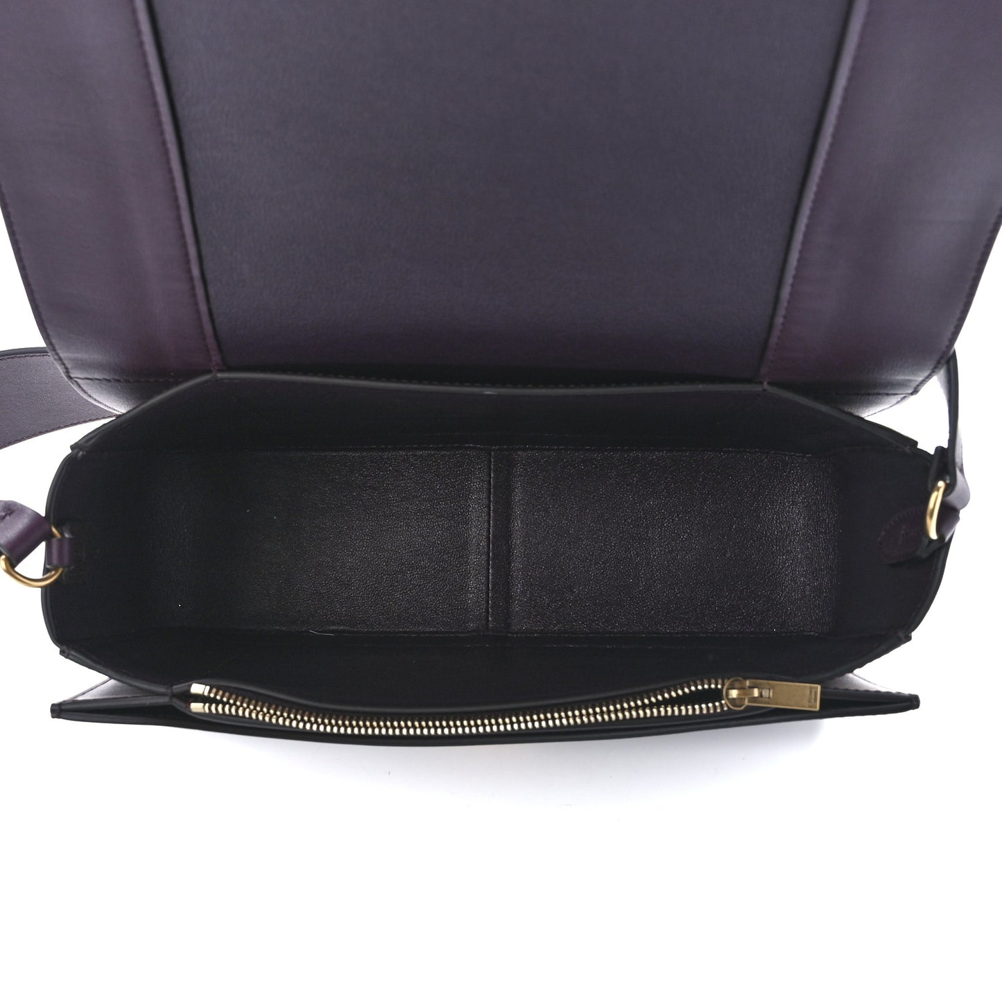 Shiny Smooth Calfskin Medium Frame Shoulder Bag Velvet Desert