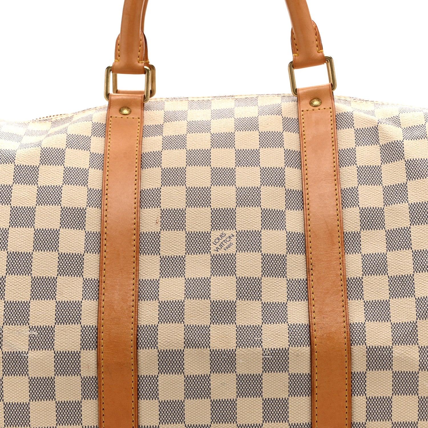 Louis Vuitton Damier Azur Keepall Bandouliere 55 7 of 12