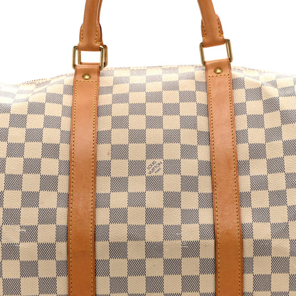 Louis Vuitton Damier Azur Keepall Bandouliere 55 7 of 12