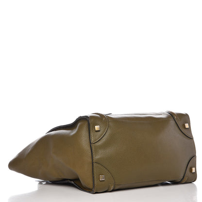 Celine Drummed Calfskin Mini Luggage Jungle 4 of 16