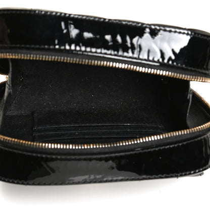 Saint Laurent Patent Calfskin Matelasse Monogram Small Vicky Chain Bag Black 5 of 10