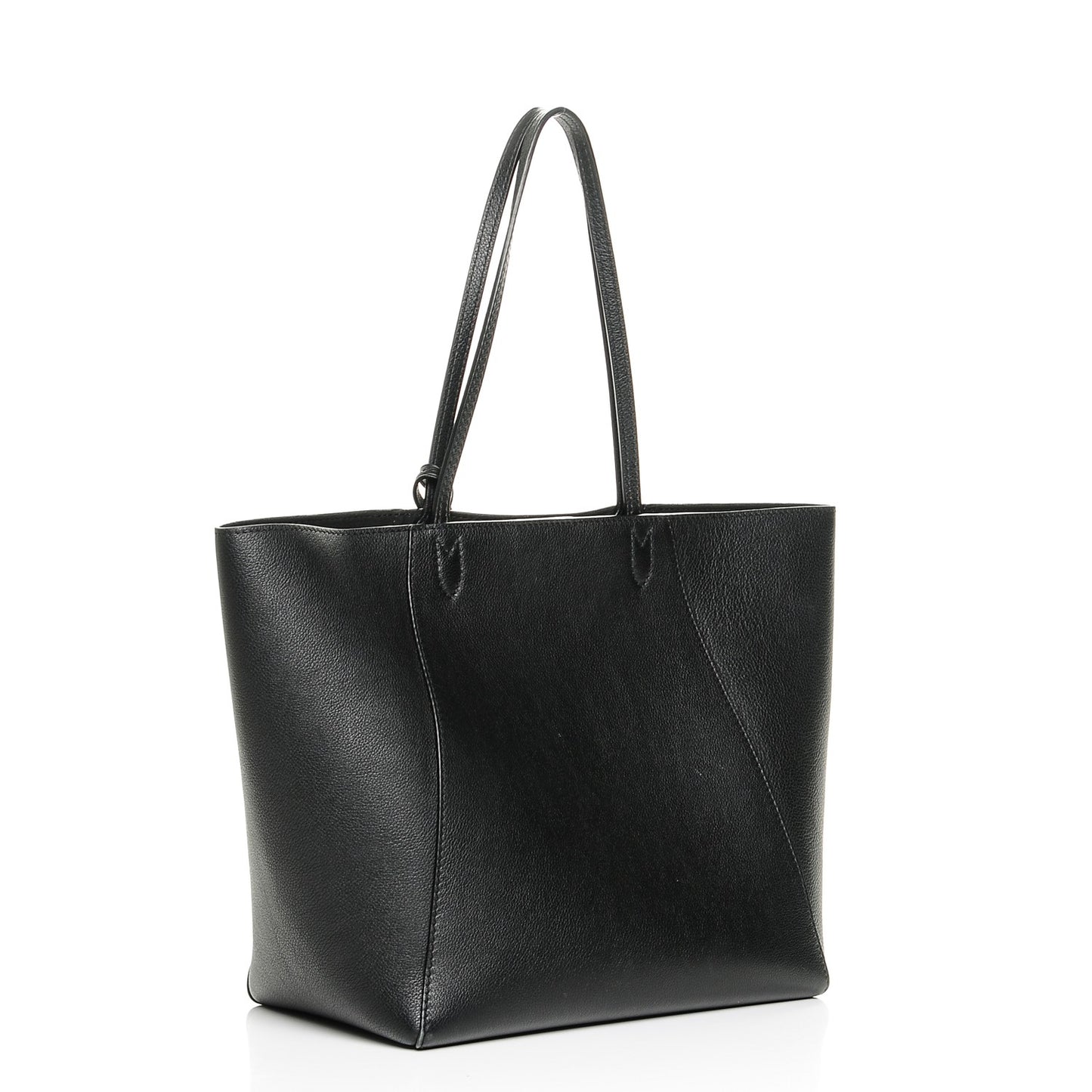Calfskin Lockme Cabas Black