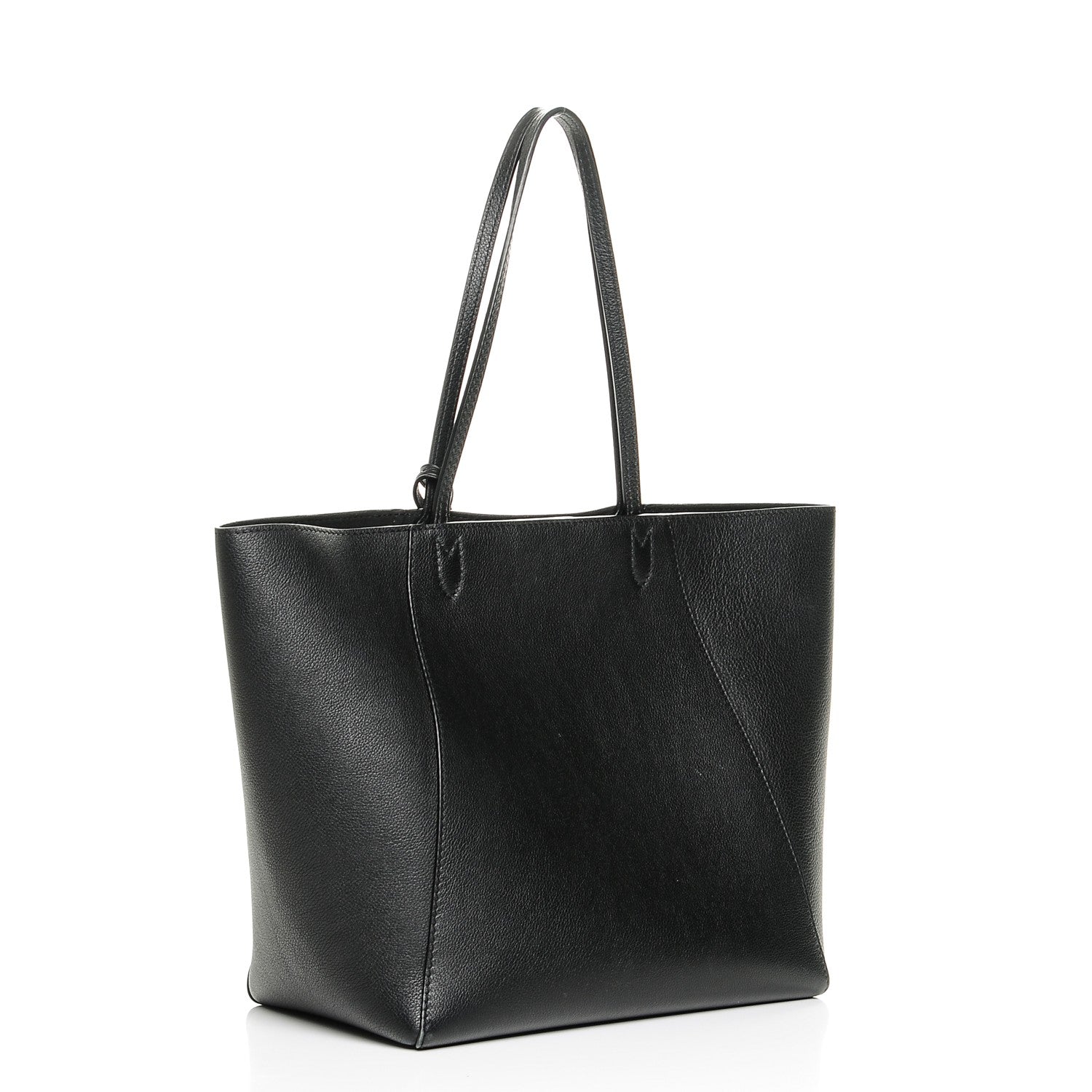 Louis Vuitton Calfskin Lockme Cabas Black 3 of 8