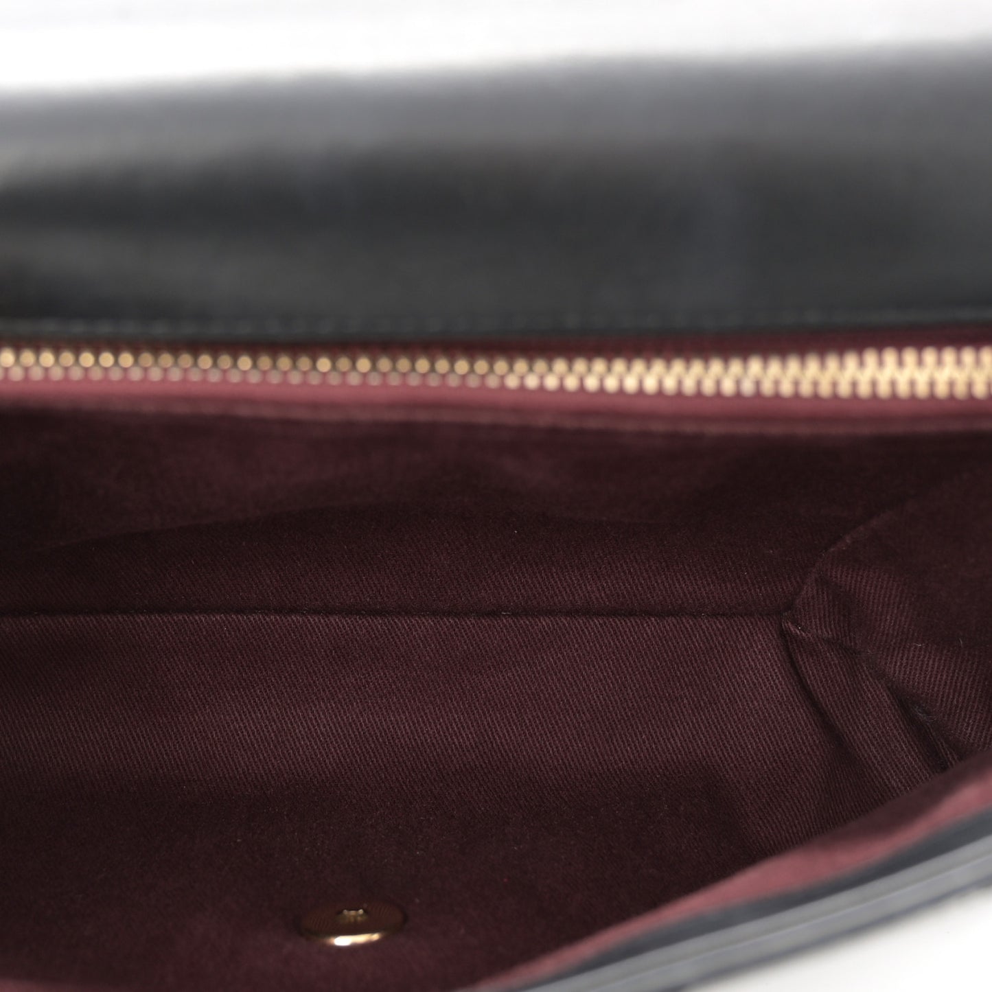 Calfskin Chevron Stitched Medium Coco Flap Bag Black