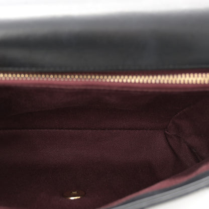 Chanel Calfskin Chevron Stitched Medium Coco Flap Bag Black 5 of 10
