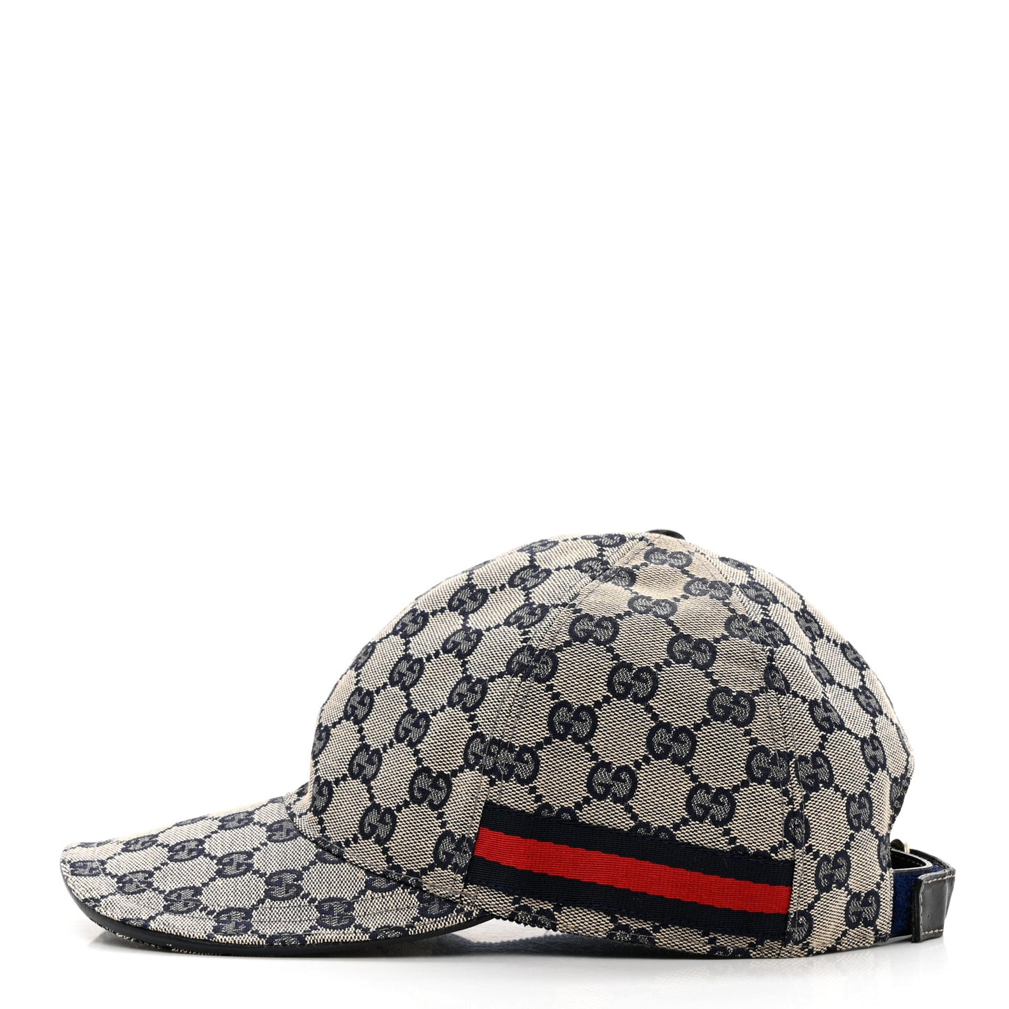 Monogram Web Baseball Hat M Beige Blue
