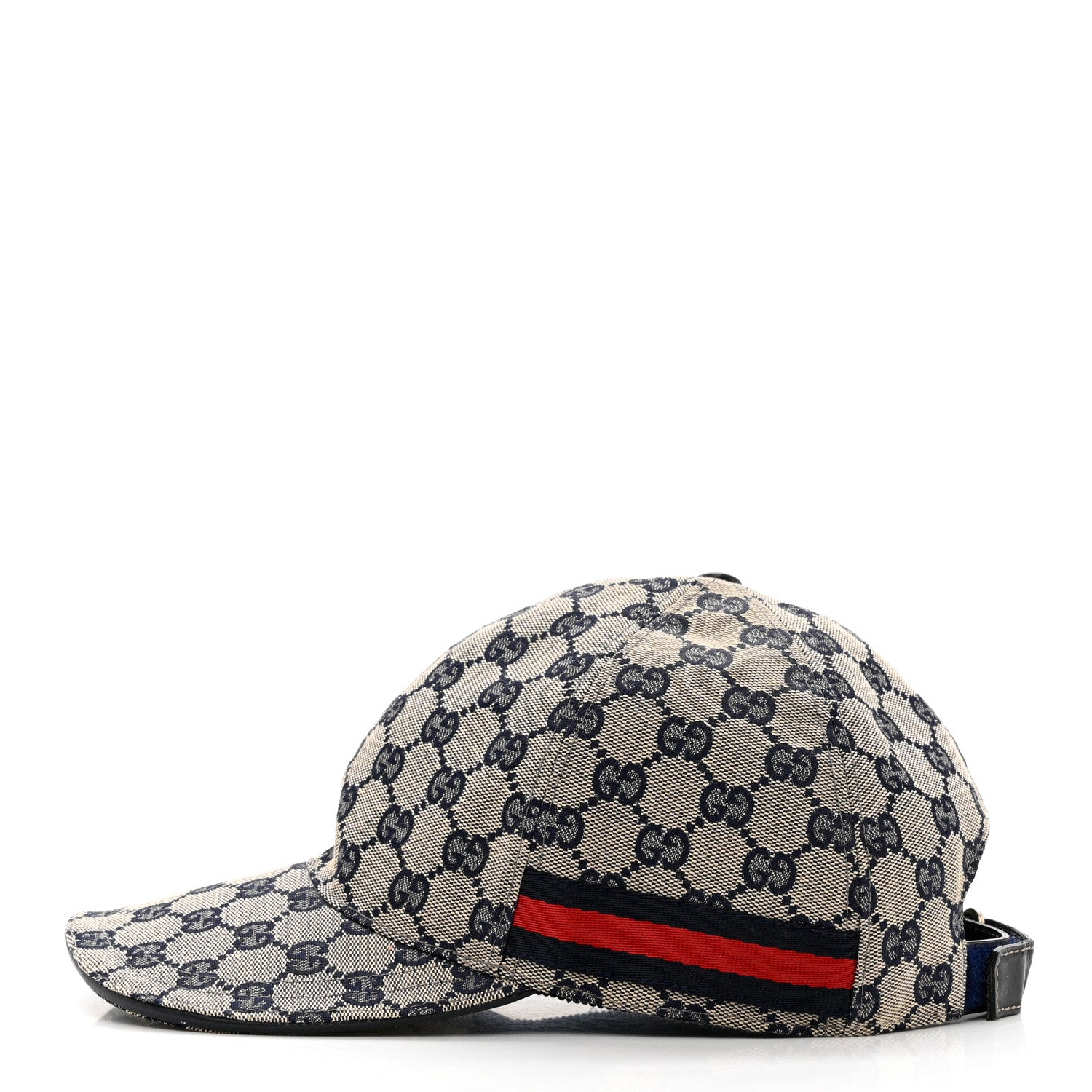 Gucci Monogram Web Baseball Hat M Beige Blue 4 of 13