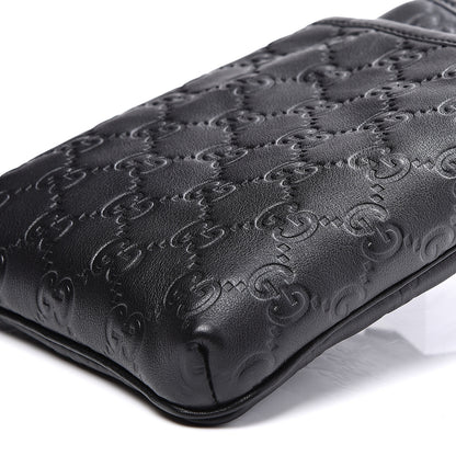 Gucci Guccissima Mini Messenger Bag Black 8 of 9