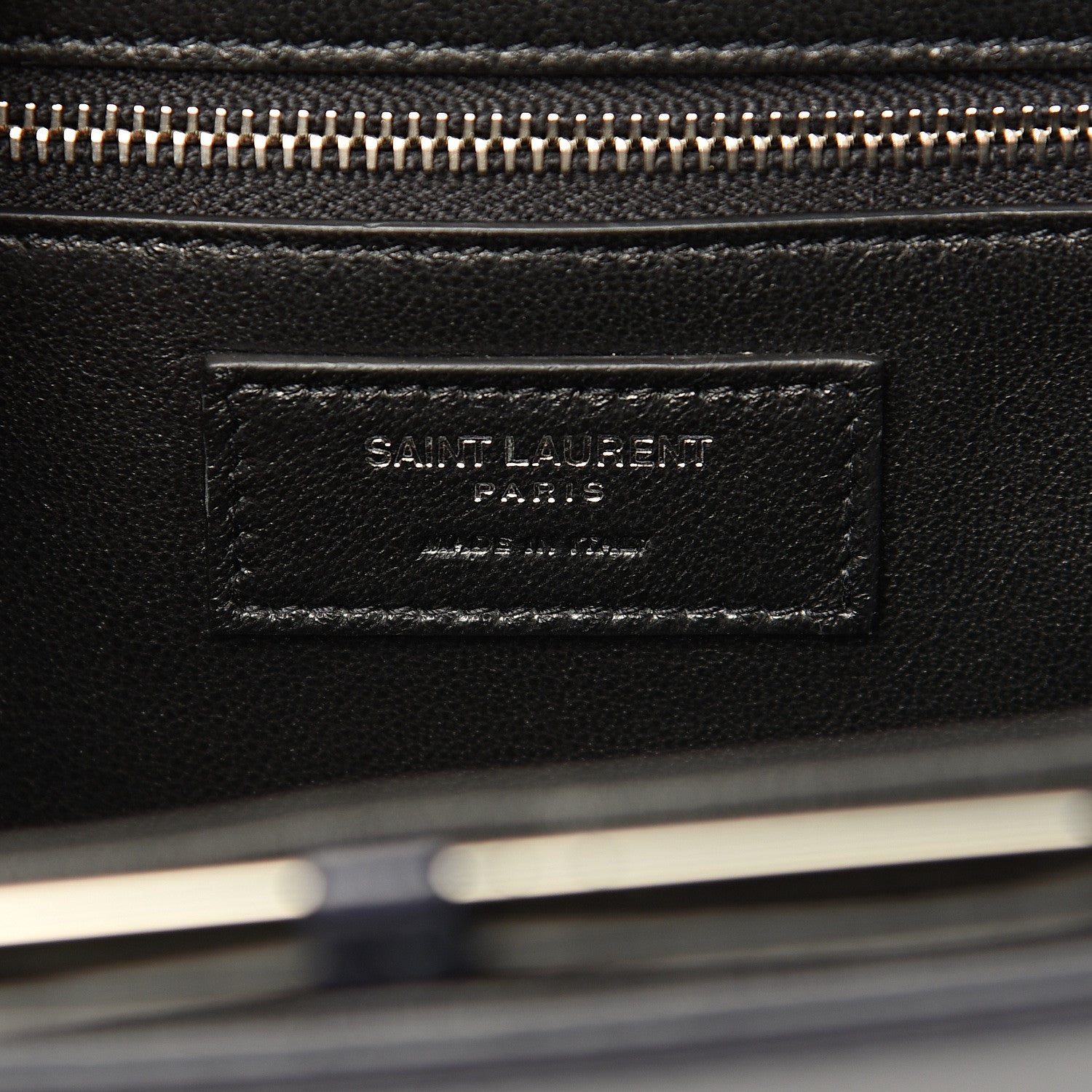 Saint Laurent Calfskin Medium Babylone Navy 7 of 10