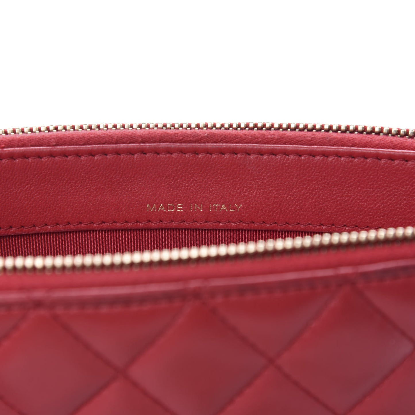 Lambskin Quilted Small Clutch With Chain Dark Pink