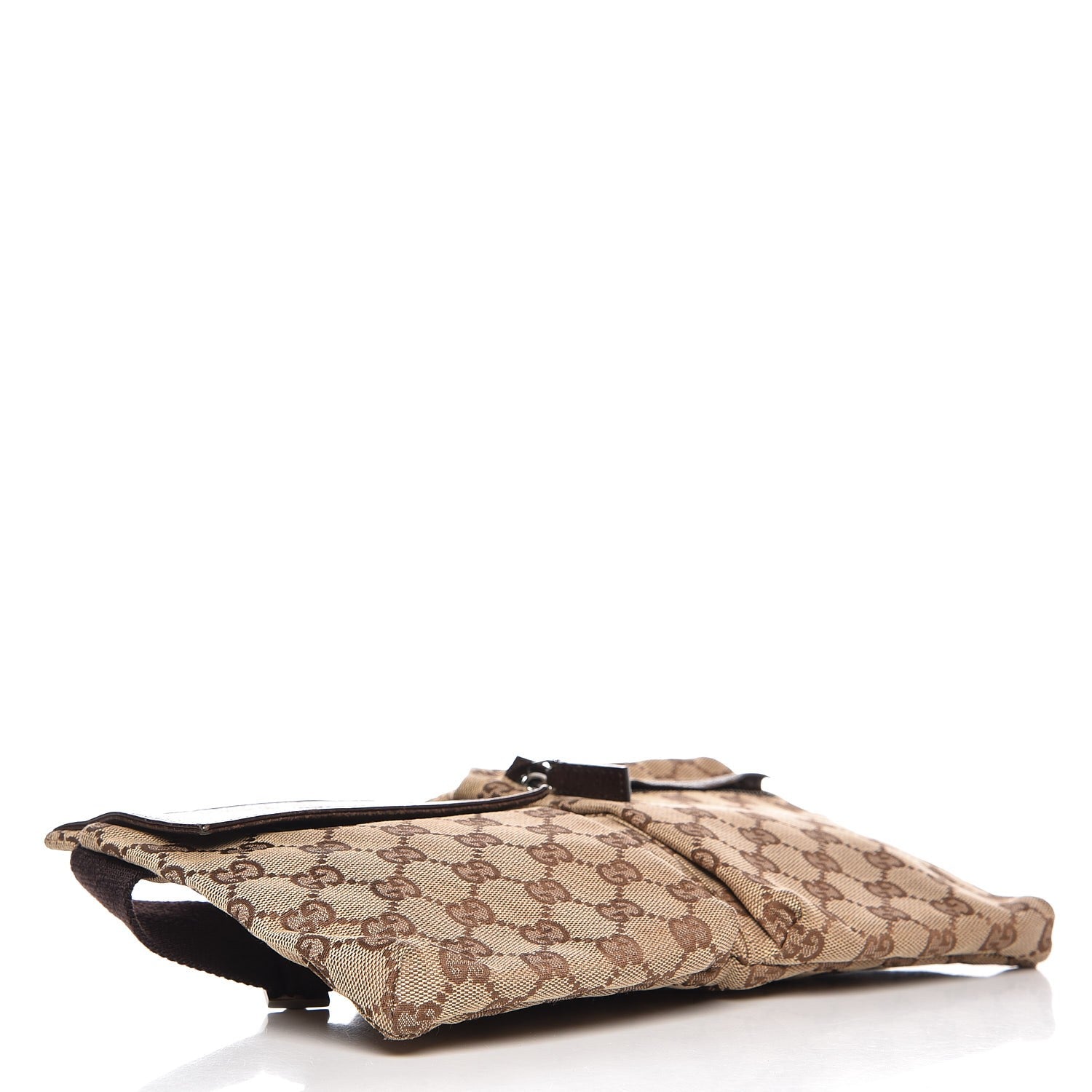 Gucci GG Monogram Double Pocket Belt Bag Dark Brown 4 of 8