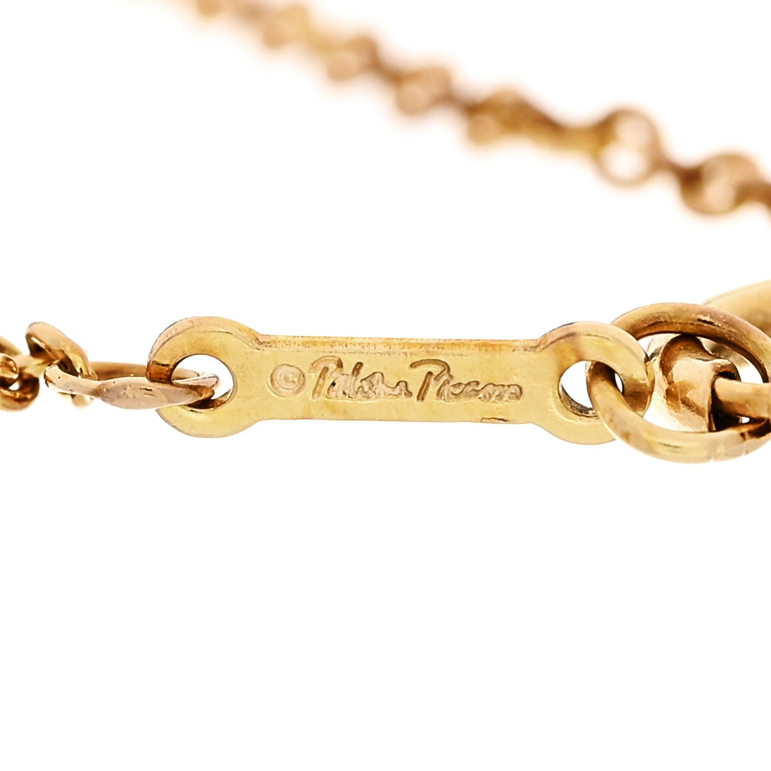 Tiffany 18K Yellow Gold Paloma Picasso Loving Heart Bracelet 4 of 5