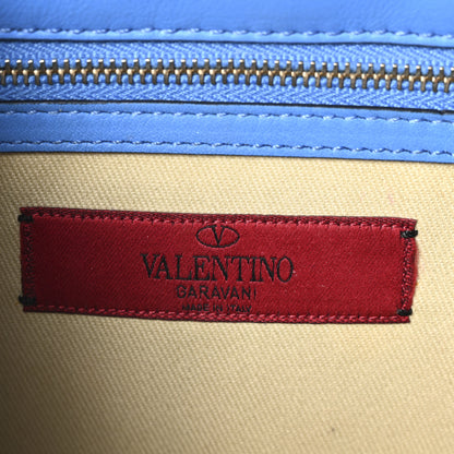 Valentino Garavani Vitello Medium Glam Lock Rockstud Flap Parrot 6 of 9