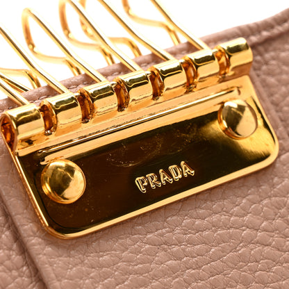 Prada Vitello Grain 6 Key Holder Cipria 9 of 10