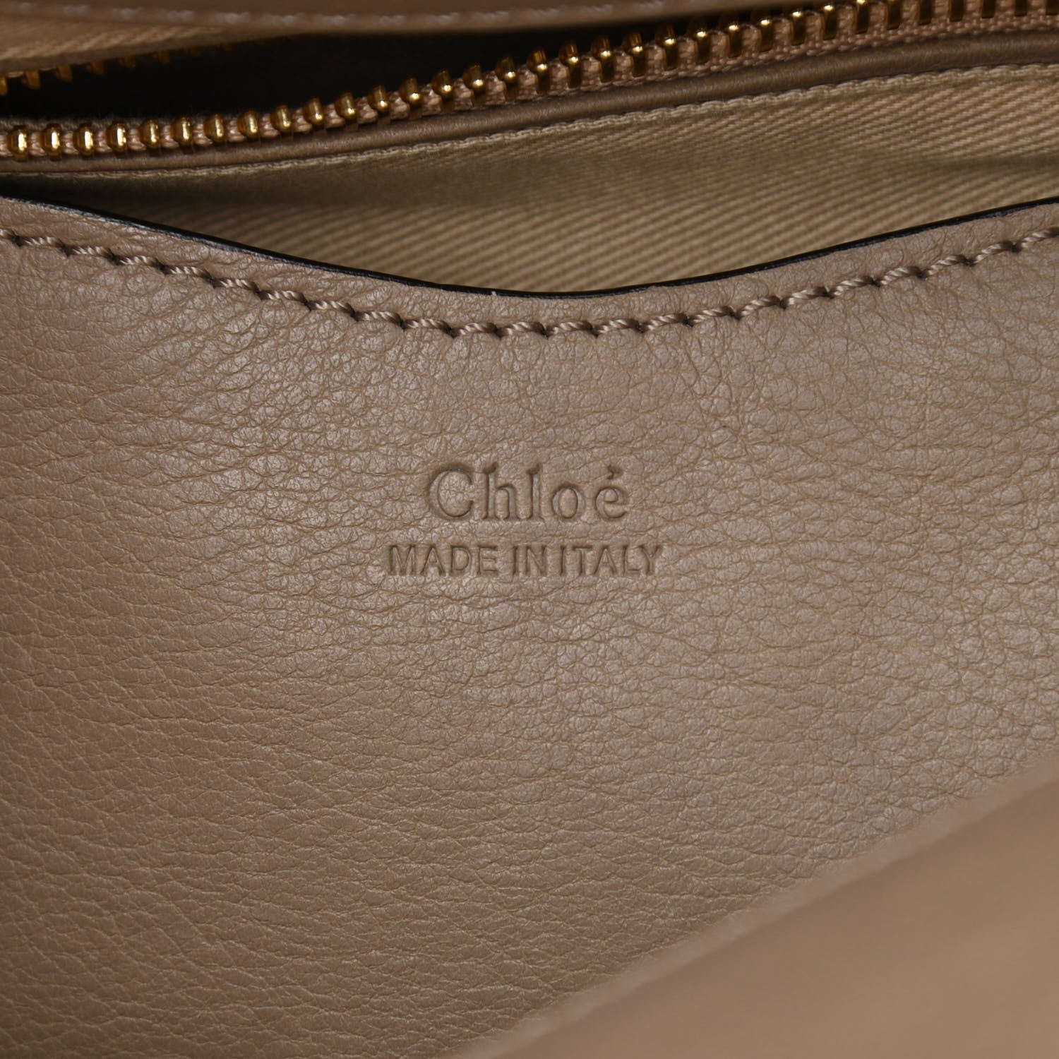Chloe Suede Calfskin Medium Owen Bucket Bag Motty Grey 6 of 14