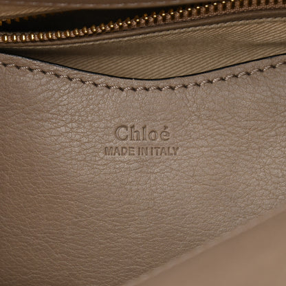 Chloe Suede Calfskin Medium Owen Bucket Bag Motty Grey 6 of 14