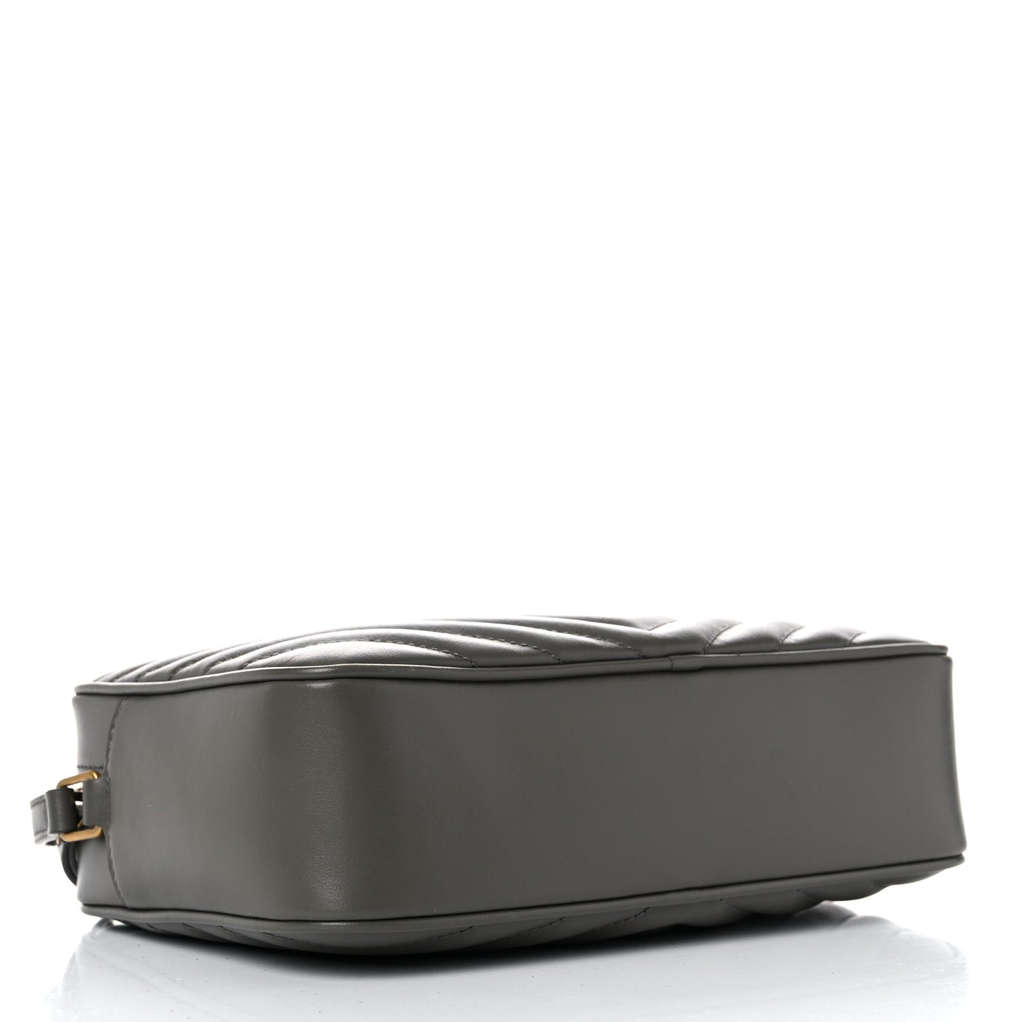 Calfskin Matelasse Monogram Lou Camera Bag Grey Kaki