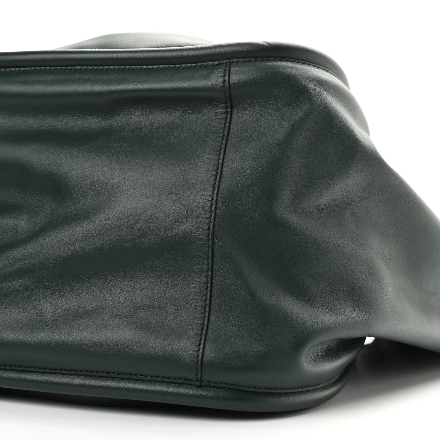 Proenza Schouler Calfskin XL Ruched Tote Petrol Green 9 of 9