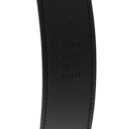 Gucci Calfskin Double G 30mm Belt 80 32 Black 5 of 8
