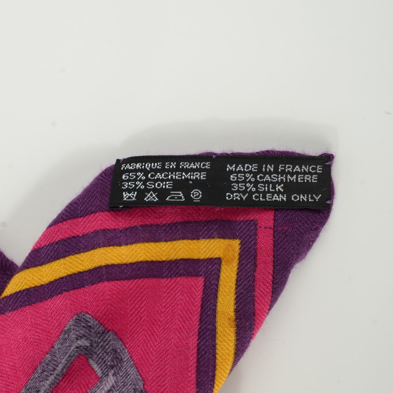 Hermes Cashmere Silk Sangles Shawl Scarf GM 140 4 of 9